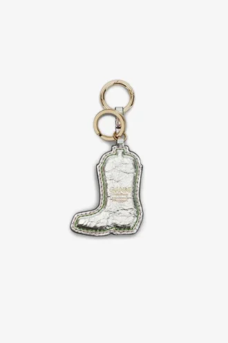 Western Boot Keyring in Metallic