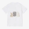 White Animals Print T-shirt