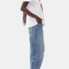 White Basic Jersey Cherry Relaxed T-shirt