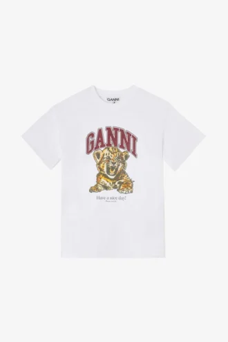 White Beaded Tiger T-shirt