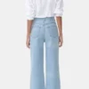 White Frill Collar Poplin Shirt