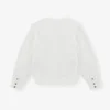 White Frill Collar Poplin Shirt