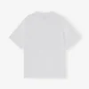 White Heavy Cotton Drop Shoulder Heart T-shirt