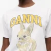 White Relaxed Jersey Bunny T-shirt