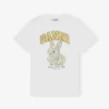 White Relaxed Jersey Bunny T-shirt