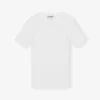White Soft Cotton Rib Short Sleeve T-shirt