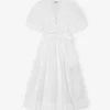 White Stretch Cotton Dress