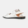 White Wide Welt Buckle Ballerinas White Wide Welt Buckle Ballerinas