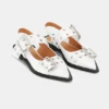 White Wide Welt Buckle Ballerinas White Wide Welt Buckle Ballerinas