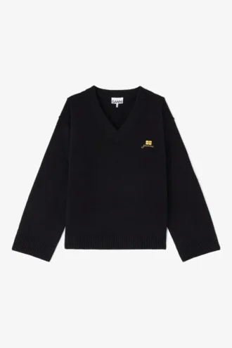wool mix v neck sweater 1 330x495 - Wool Mix V-Neck Sweater