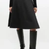 Wool Suiting Wrap Skirt