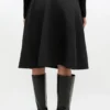 Wool Suiting Wrap Skirt