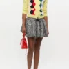 Yellow Check Cardigan