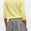 Yellow Check Cardigan