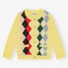 Yellow Check Cardigan