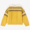 Yellow Intarsia Sweater