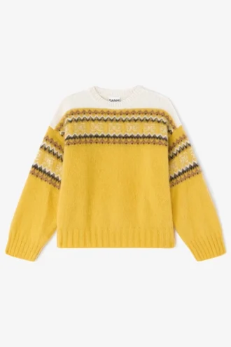 Yellow Intarsia Sweater Yellow Intarsia Sweater