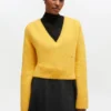 Yellow V-neck Sweater