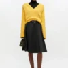 Yellow V-neck Sweater