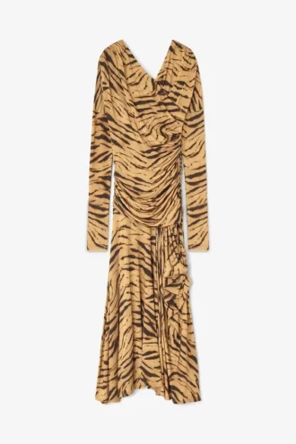 Zebra Print Ruched Dress Zebra Print Ruched Dress